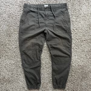 Todd Snyder Pants Men’s Size XL Olive Green Jogger Elastic Waist Twill Cuffed